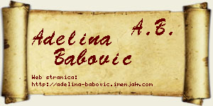 Adelina Babović vizit kartica